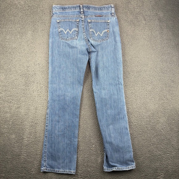Wrangler Q Baby Womens Size 5 6 x 32 Bootcut Jeans Medium Wash Denim - Picture 7 of 8